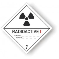 etichete Clasa 7 Materiale radioactive, categoria I